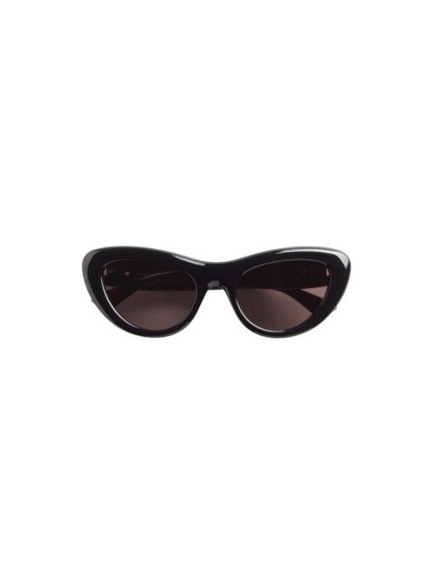 Bottega Veneta BOMBE CAT EYE SUNGLASSES (BLACK/GREY)