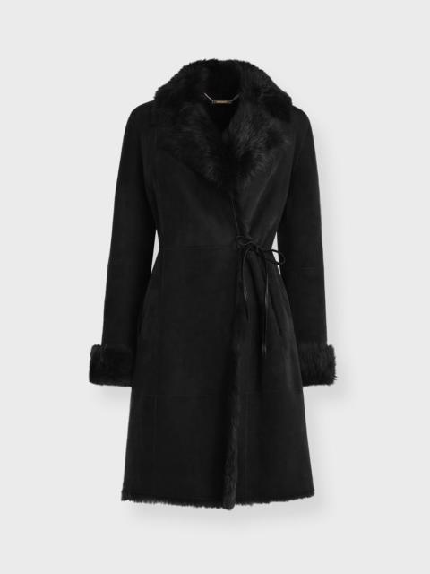 NOUR HAMMOUR Coat Joni Midlength Black