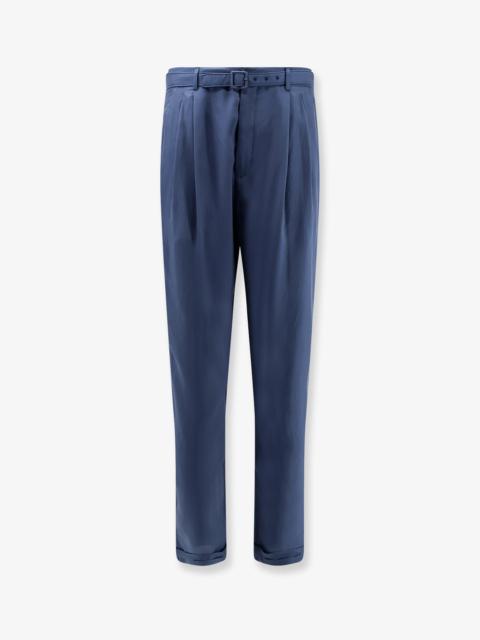 SAINT LAURENT Saint Laurent Men Silk Trousers With Belt