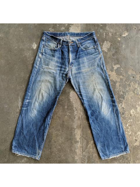 Other Designers Edwin - Edwin 505 x 5 Distressed 34x29 Faded Denim Jeans Pants