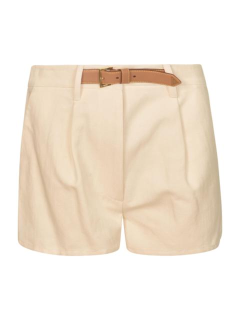 Belted Cropped Shorts