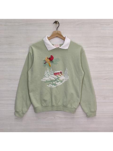 Other Designers Vintage - Y2K Top Stitch by Morning Sun Sweatshirt Animal Graphic