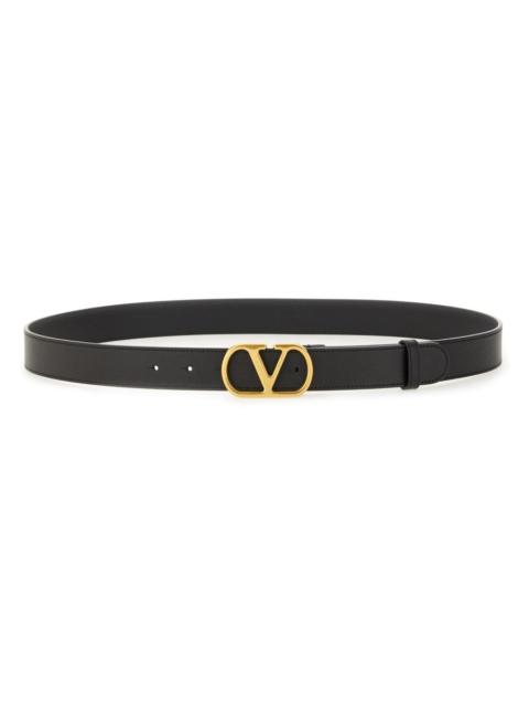 VLOGO SIGNATURE LEATHER BELT
