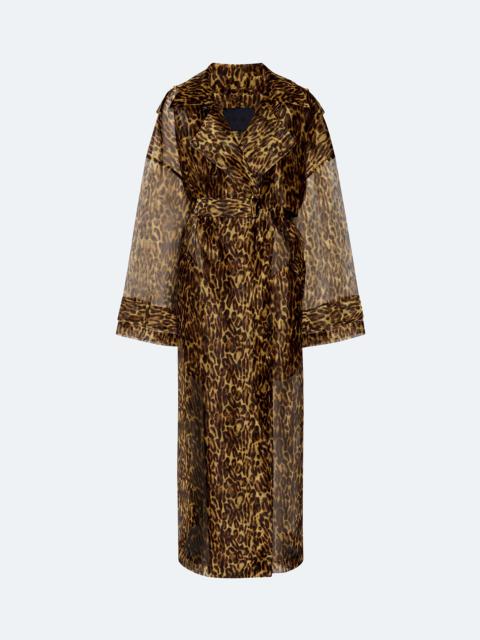LAPOINTE Organza Leopard Trench