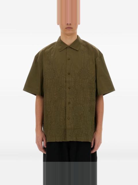YMC Ciders embroidered short-sleeves shirt