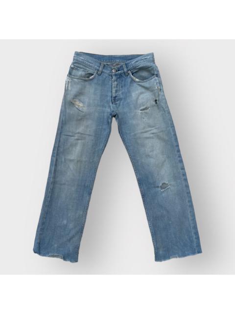 Helmut Lang Vintage Archive Distressed Denim Low Waist Contour Fit