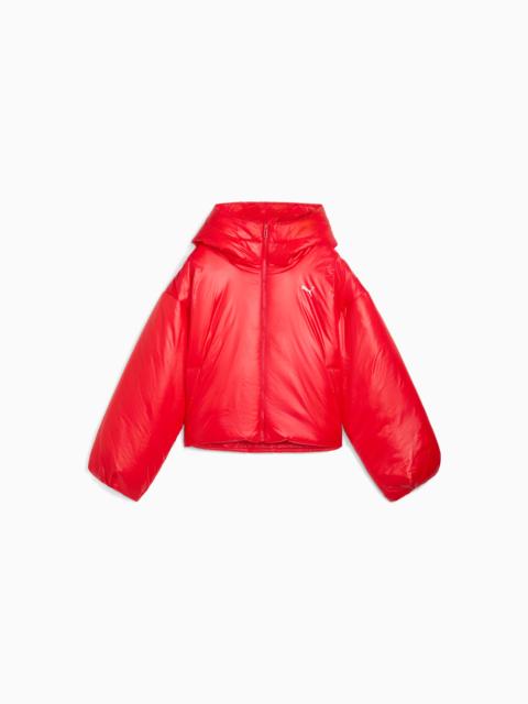 PUMA Shiny Hooded Padded Jacket Women