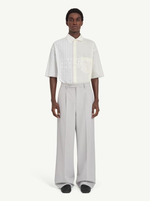 MM6 Maison Margiela Stapled wool trousers