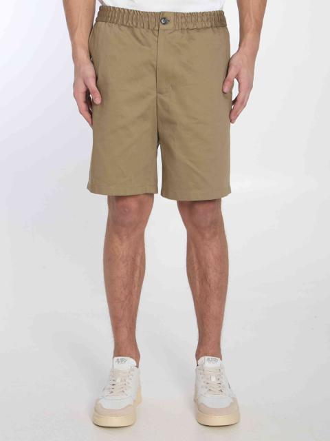 Ami Paris Men Cotton Bermuda Shorts
