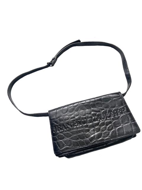 Jean Paul Gaultier crocodile calf leather handbag bag