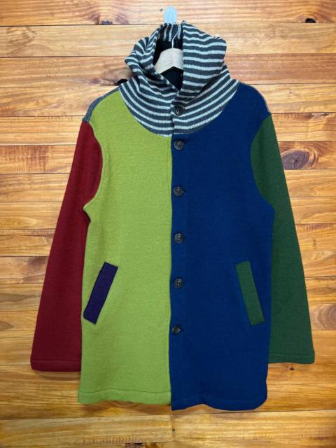 Other Designers Go Slow Caravan - GO SLOW CARAVAN COLOUR BLOCK HOODIE