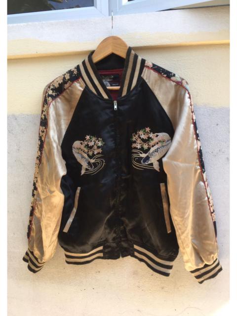 Other Designers Sukajan Souvenir Jacket - Fish Coi Sukajan bomber Style Nylon Jackets