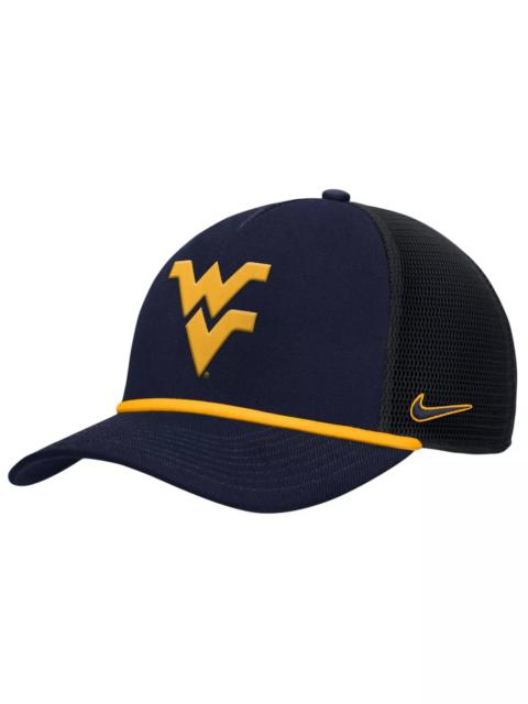 Nike Nike Adult West Virginia Mountaineers College Navy Rope Adjustable Trucker Hat