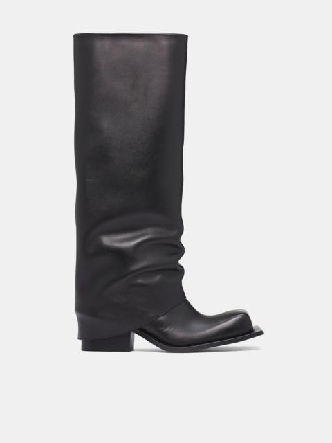 FIDAN NOVRUZOVA Havva Chunky Heel Leather Boots