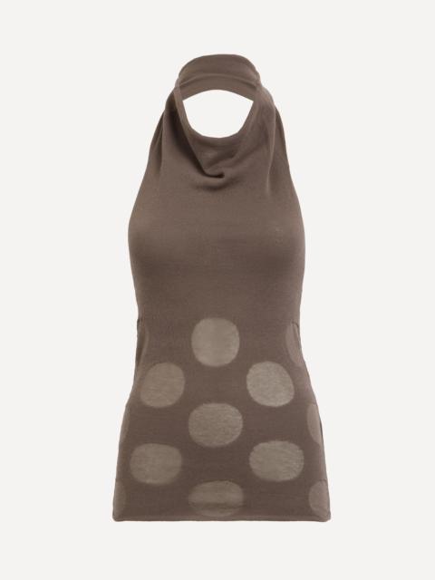paloma wool Tynan Cotton Jacquard Halter Top