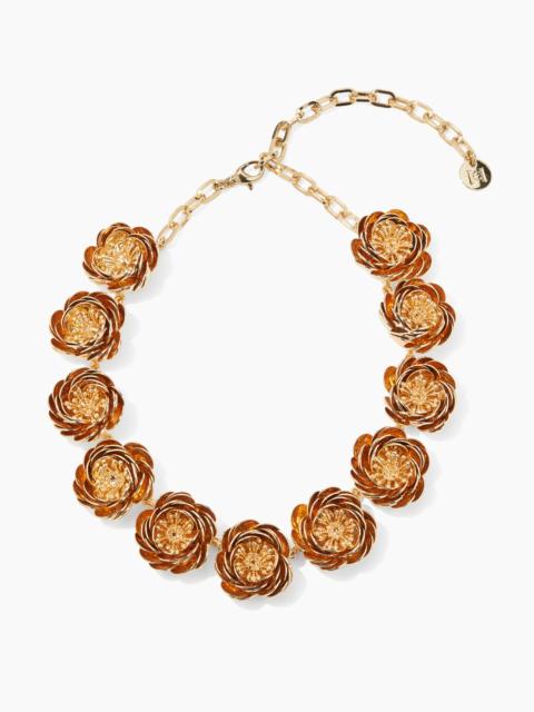 CAROLINA HERRERA Metal Flower Necklace