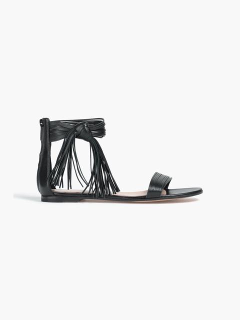Gianvito Rossi Noelle fringed leather sandals