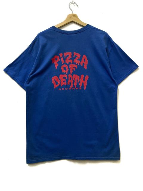 Other Designers Vintage Pizza Of Death Meaning Spellout T-shirt Blue
