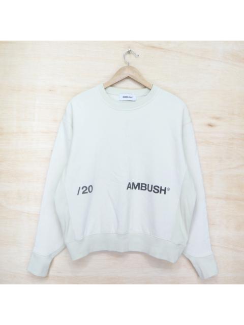 Vintage 90s AMBUSH FW20 Big Logo Sweater Sweatshirt Pullover Jumper