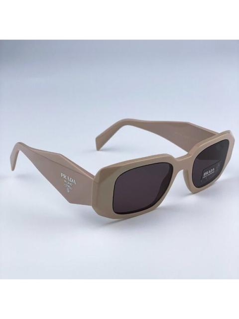 Prada NEW Prada PR17WS VYJ6X1 Powder Beige Brown Rectangle Unisex Sunglasses
