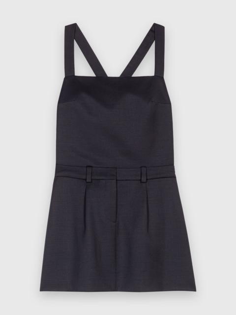 maje Pinafore strap dress