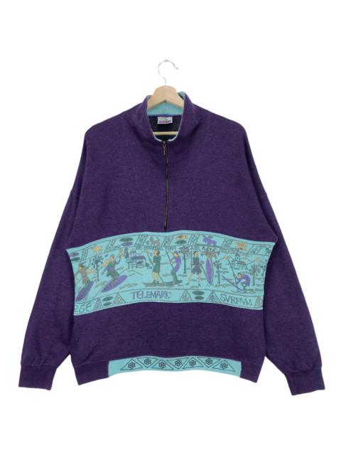 Other Designers Vintage - 90’ Telemark Skiing Sweatshirts Half Zip