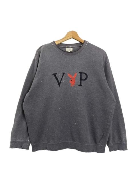 Other Designers Vintage Playboy VIP Big Logo Crewneck Sweatshirt Baggy