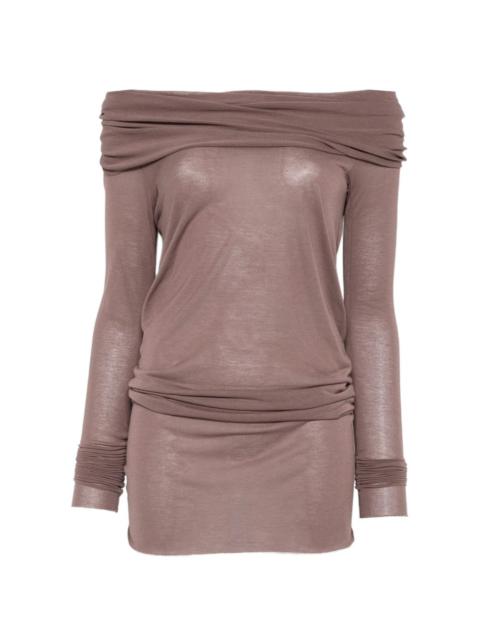 Rick Owens off-shoulder long-sleeve T-shirt
