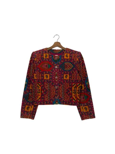 Other Designers Ungaro Paris - 90's UNGARO Tapestry Jacquard Pattern Jacket #2728-C123