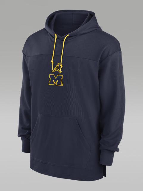 Jordan Michigan Wolverines Sideline Jersey Men's Jordan Dri-FIT College Pullover Hoodie