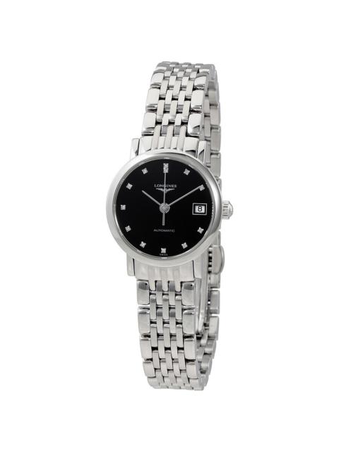 Longines Longines Elegant Automatic Diamond Black Dial Ladies Watch L43094576
