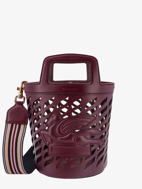 Etro Etro Perforated Leather Bucket Bag  With Shoulder Strap