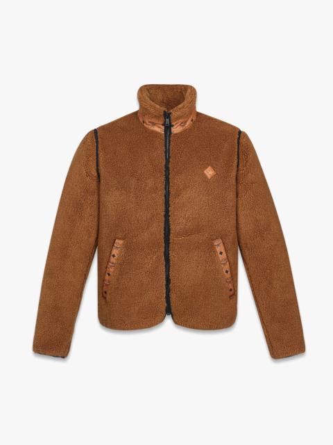 MCM Fleece Jacket w/ Detachable Sleeves in Faux Fur
