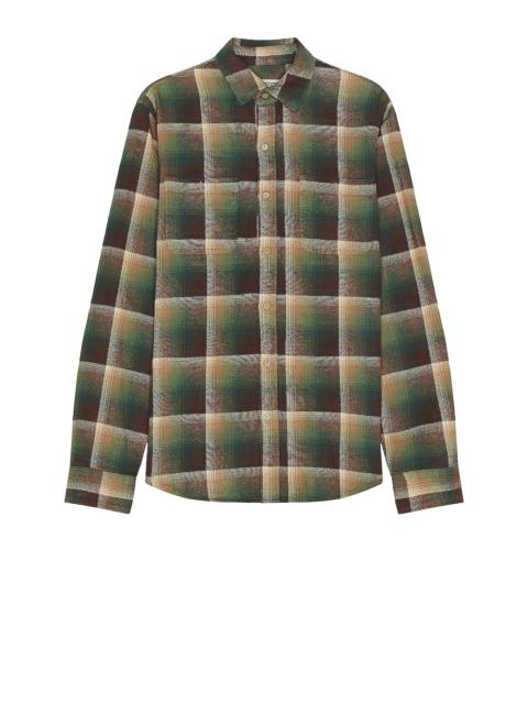 Plaid Cotton Flannel Shirt