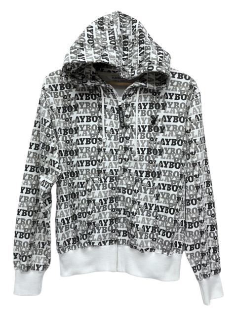 Other Designers DOPE! 90's PLAYBOY All Over Print Monogram Hoodie Jacket