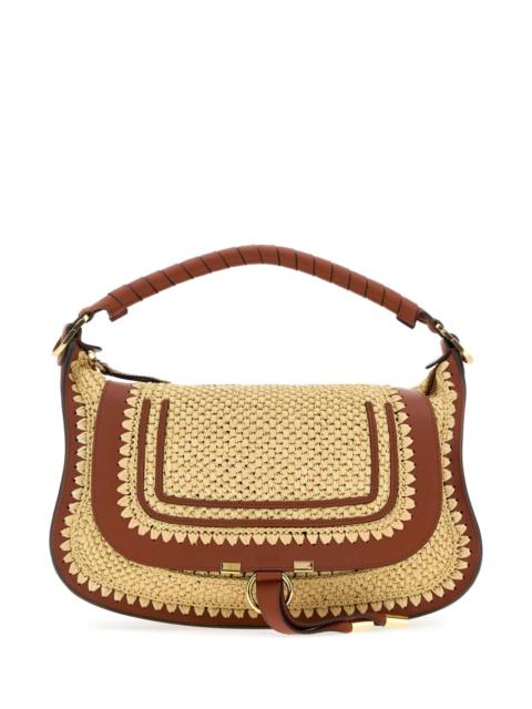 Chloé Chloe Women Raffia Small Marcie Shoulder Bag