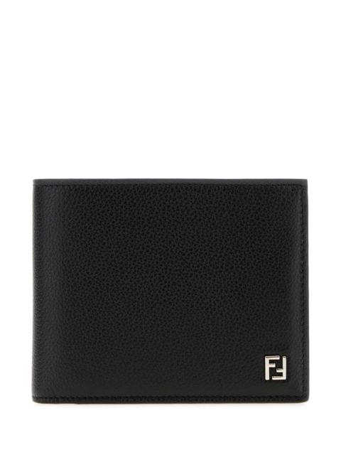 FENDI Fendi Men Black Leather Wallet