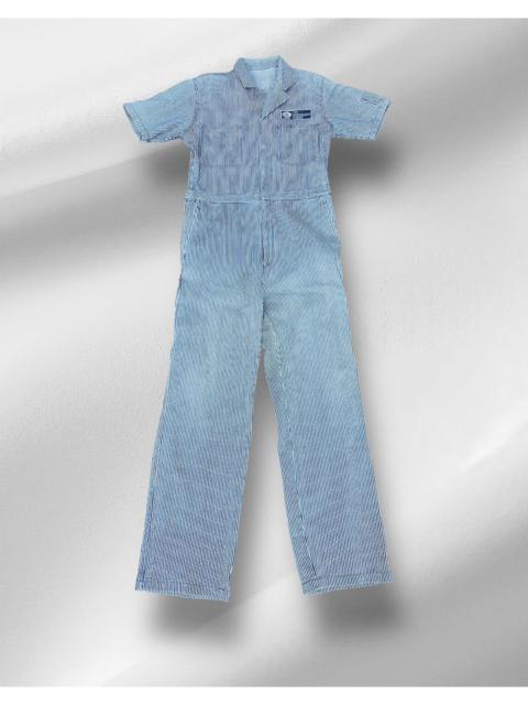 VINTAGE 291295HOMME HICKORY OVERALLS DENIM