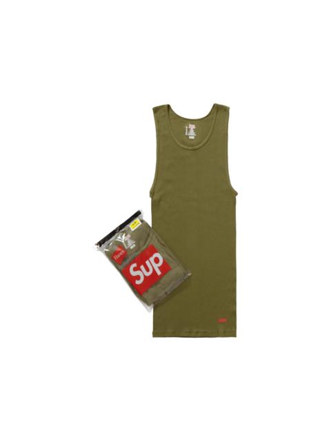 Supreme Supreme Hanes Tagless Tank Top (3 Pack) Olive
