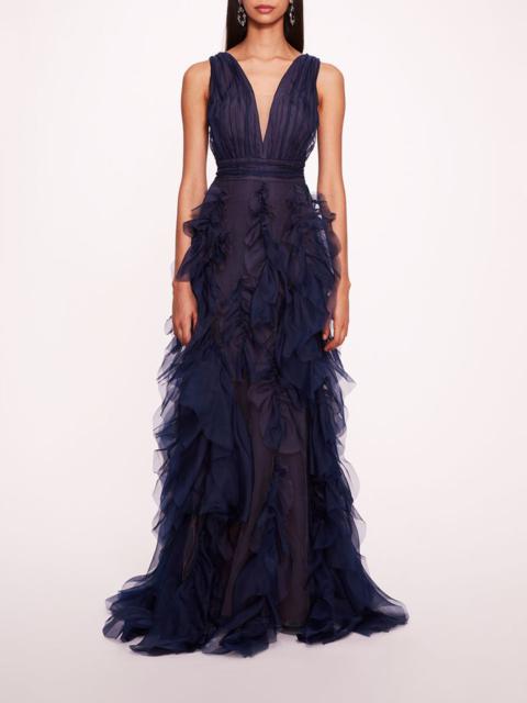 MATTE ORGANZA GOWN