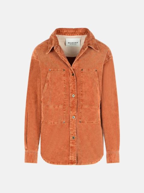 Isabel Marant Étoile RUST COTTON BLEND SHIRT
