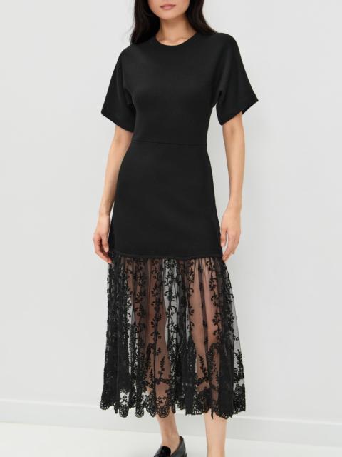 Sea Diane Knit Lace Combo Dress