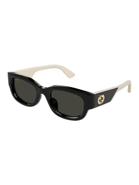 GUCCI Gucci Demo Rectangular Ladies Sunglasses GG1667SK 001 54