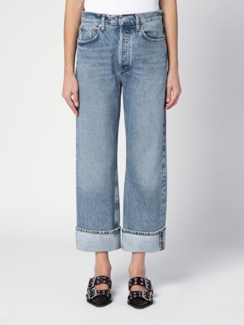 AGOLDE Light blue Fran jeans in organic denim with turn-ups