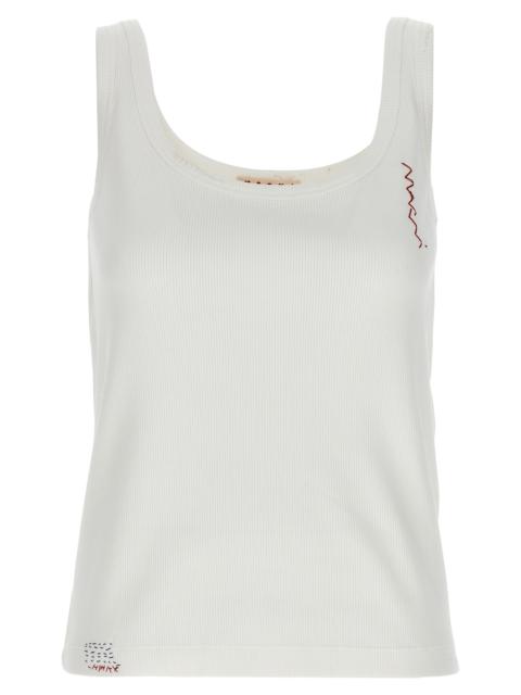 Marni Marni Women Logo Embroidery Top