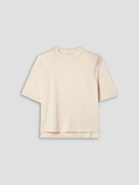 Altuzarra Lilou oversized silk and cotton-blend jersey T-shirt