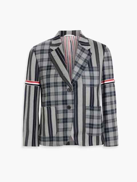 Thom Browne Wool-twill and jacquard blazer