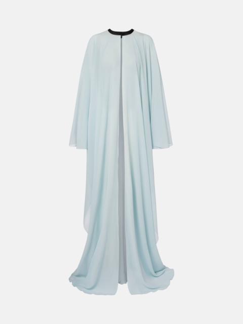 TOM FORD Leather-trimmed silk kaftan