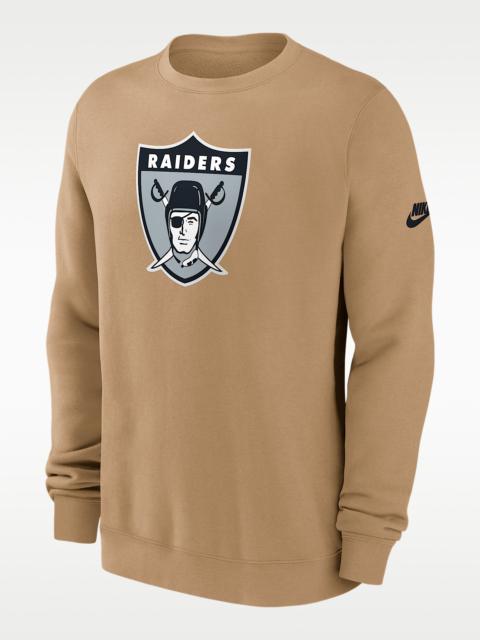 Nike Las Vegas Raiders Swing Pass Rewind Club Men's Nike NFL Pullover Crew