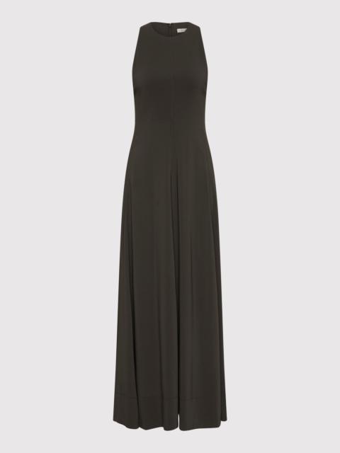 ST. AGNI Cut Away Maxi Dress - Black Olive